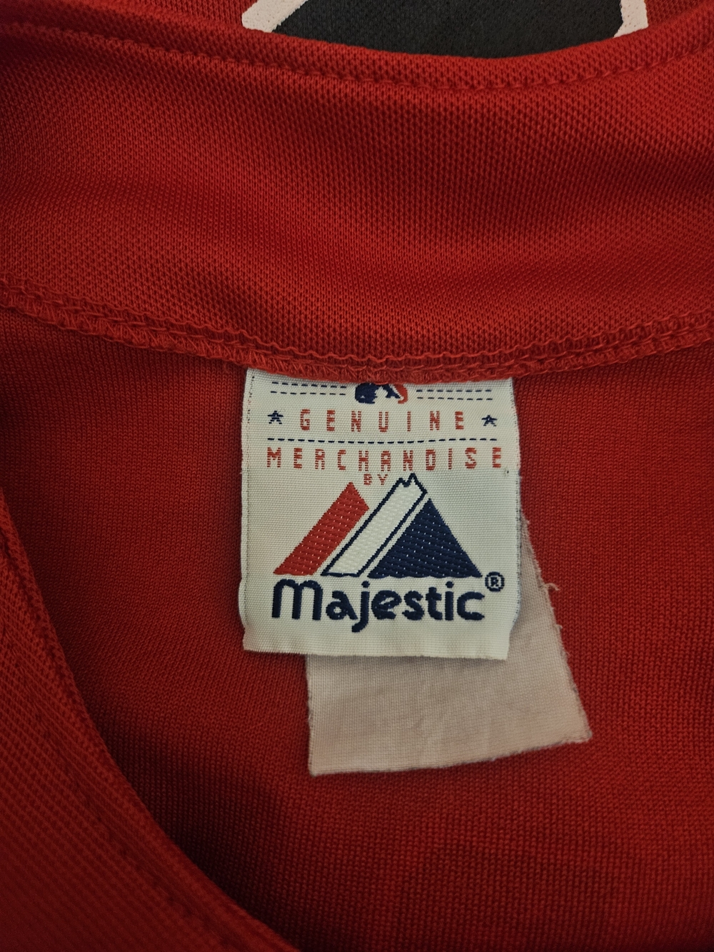 Majestic Red Kids Boston Red Sox Jersey with Black Trim Varitek #33 - Picture 2 of 9